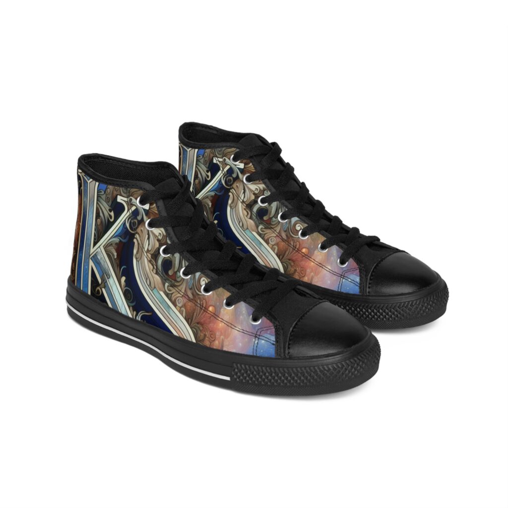 Men's Artistic High-Top Sneakers